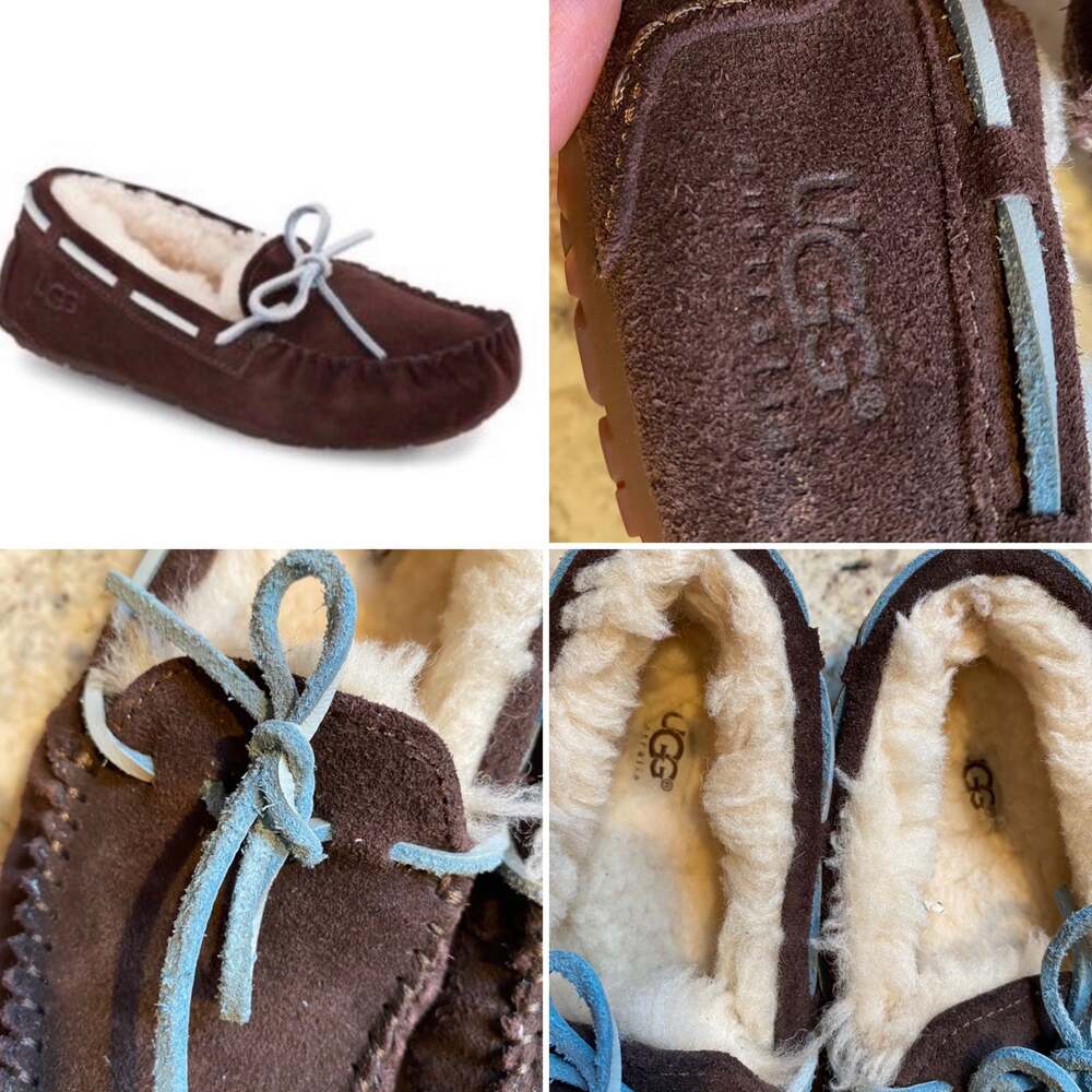 UGG Big Kids Dakota Moccasins Slipper sz 12 EU 30 Almost new!